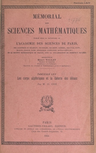 Les corps algébriques et la théorie des idéaux