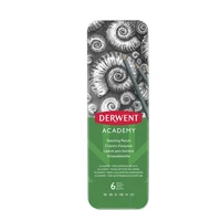 Derwent academy- boîte metal 6 crayons sketching