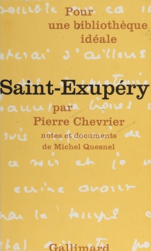 Saint-Exupéry. Essai