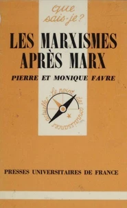 Les marxismes apres marx qsj 1408