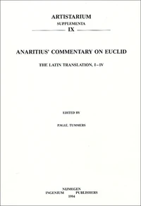 The latin Translation of Anaritius' Commentary on Euclid's Elements of Geometry Books I-IV