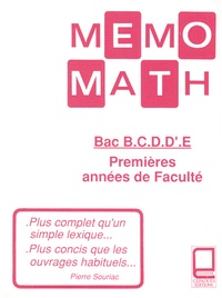 P. Souriac - Mémo-math Bac scientifiques.