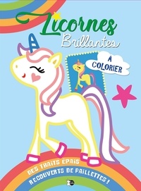  P'tit Loup - Licornes brillantes à colorier.