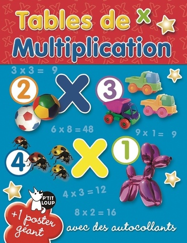 Tables de multiplication. Avec des autocollants