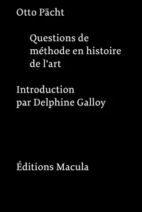 Questions de méthode en histoire de l'art