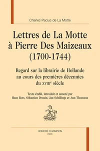 Lettres à Pierre des Maizeaux (1700-1744)