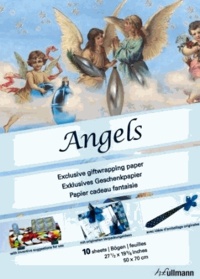Packo Jansen - Angels - Papier cadeau fantaisie (10 feuilles).