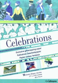 Packo Jansen - Celebrations - Papier cadeau fantaisie (10 feuilles).