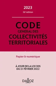 Code général des collectivités territoriales