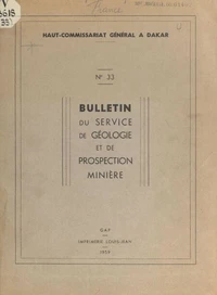 Contribution à l'étude géologique et hydrogéologique des formations primaires au Soudan méridional et en Haute-Volta
