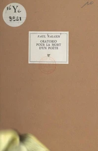 Oratorio pour la mort d'un poète