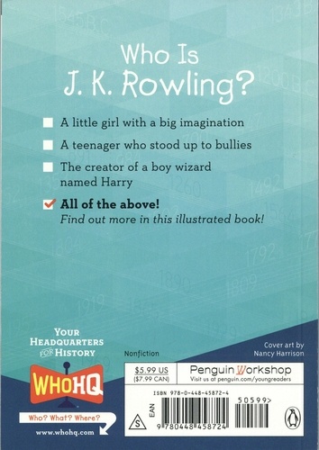 Who is J.K. Rowling?. An Unauthorized Biography