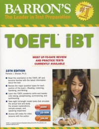 Pamela-J Sharpe - Barron's TOEFL IBT - Internet-Based Test. 1 Cédérom + 2 CD audio