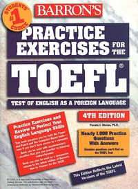 Pamela-J Sharpe - Practice exercises for the TOEFL - Test of English as a foreign language.