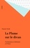 Plume sur le divan psychanalyse et litterature en france (La)