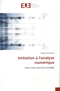 Initiation à l'analyse numérique