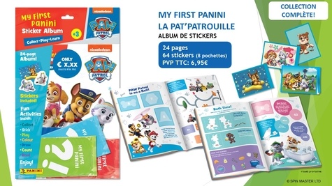 Album Panini La Pat' Patrouille - Nos Plus Belles Aventures - 32 Pages + Poster Et 184 Stickers - Collection Nouvelle Série Air Rescue