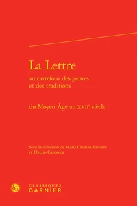 La lettre au carrefour des genres et des traditions