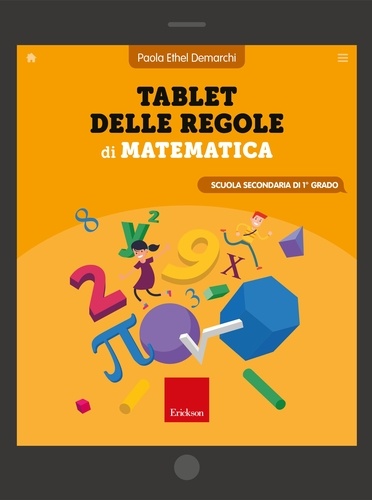 Paola Ethel De Marchi - Tablet delle regole di matematica.