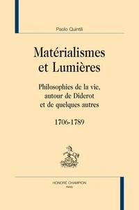 Matérialismes et Lumières