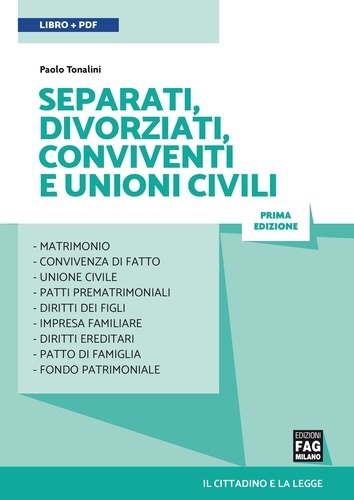 Paolo Tonalini - Separati, divorziati, conviventi e unioni civili.