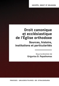 Droit canonique et ecclésiastique de l'Eglise orthodoxe