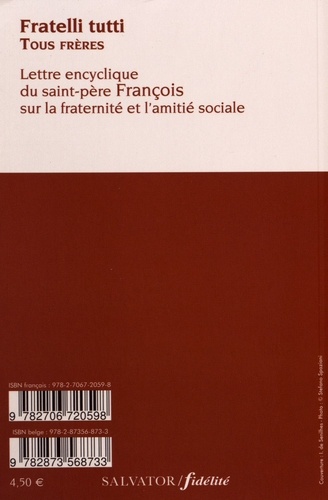 Fratelli tutti. Tous frères. Lettre encyclique du Saint-Père François sur la fraternité et l'amitié sociale