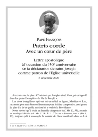 Patris corde avec un coeur de père