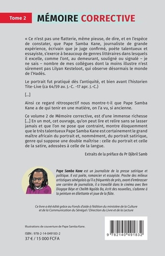 Mémoire corrective Tome 2 (1991-1996). Recueil de portraits satiriques publiés dans le Cafard Libéré sous la Rubrique Profil