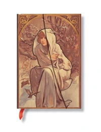 Carnet Mucha 13x18 Enfant de l hiver ligné