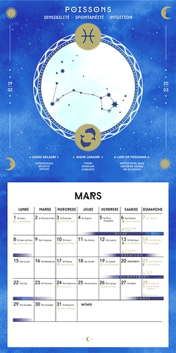 Calendrier Astrologie lunaire  Edition 2021