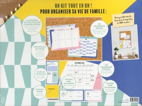 Le kit tout-en-un pour organiser sa vie de famille !. 16 mois Sept. 2020 - Dec. 2021, avec 1 crayon  Edition 2020-2021