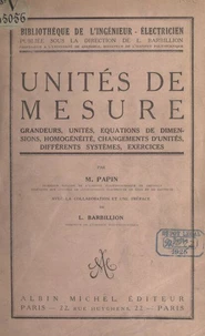 Unités de mesure
