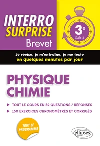 Physique chimie 3e Cycle 4 Brevet