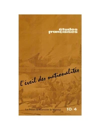 Études françaises. Volume 10, numéro 4, novembre 1974