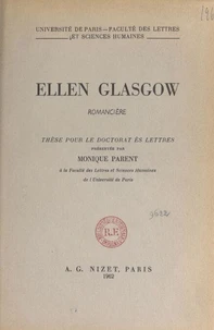 Ellen Glasgow, romancière