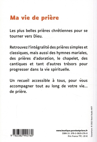 Ma vie de prière Edition en gros caractères