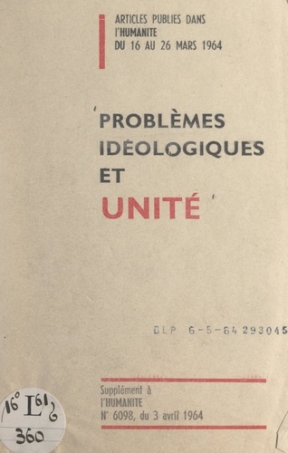 Problèmes idéologiques et unité