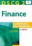 Pascal Barneto et Georges Gregorio - DSCG 2 - Finance - 5e édition - Corrigés du manuel.