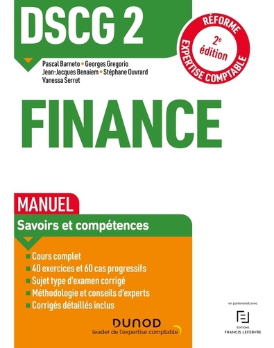 DSCG 2 Finance. Manuel 2e édition