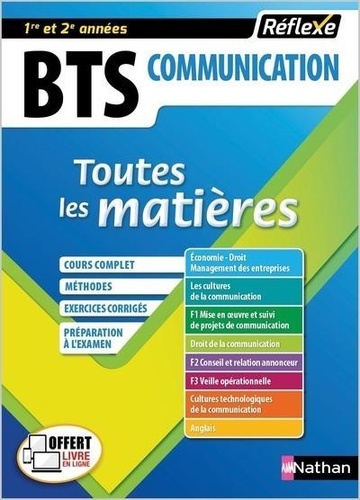 BTS Communication. Toutes les matières  Edition 2018