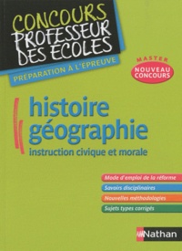 Pascal Bourassin - Histoire-Géographie Instruction civique et morale.