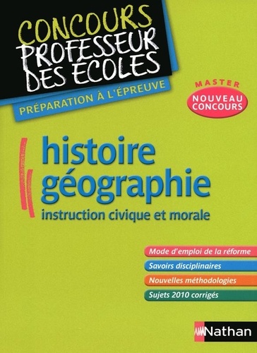 Pascal Bourassin et Anne de Nadai - Histoire-Géographie Instruction civique et morale.