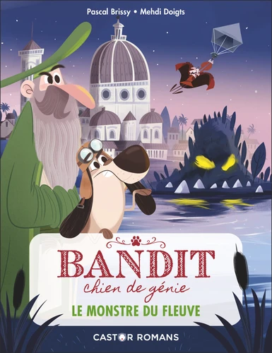 Couverture de Bandit chien de génie n° 1 Le monstre du fleuve