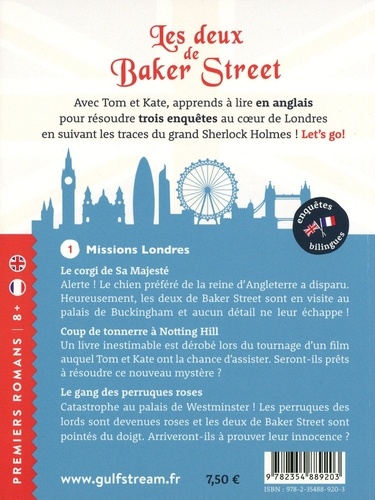 Les deux de Baker Street Tome 1 Missions Londres