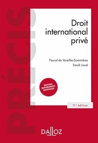Pascal de Vareilles-Sommières et Sarah Laval - Droit international privé.
