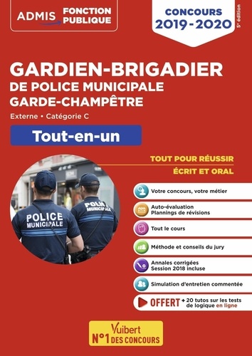 Gardien-brigadier de police municipale, garde-champêtre. Tout-en-un  Edition 2019-2020