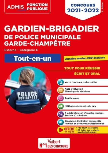 Gardien-brigadier de police municipale, garde-champêtre. Tout-en-un  Edition 2021-2022