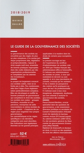 Le guide de la gouvernance des sociétés  Edition 2018-2019
