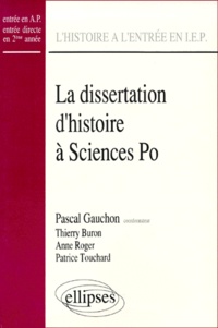 Pascal Gauchon - L'histoire à l'entrée en IEP - La dissertation d'histoire à l'entrée de Sciences-Po....